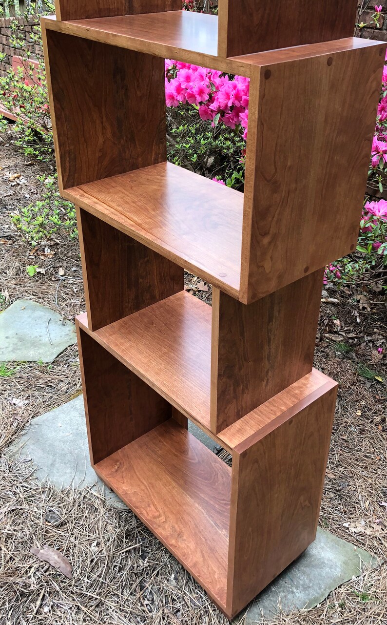Mid Century Modern Bookcase Tall Boy with Extra Height ...
