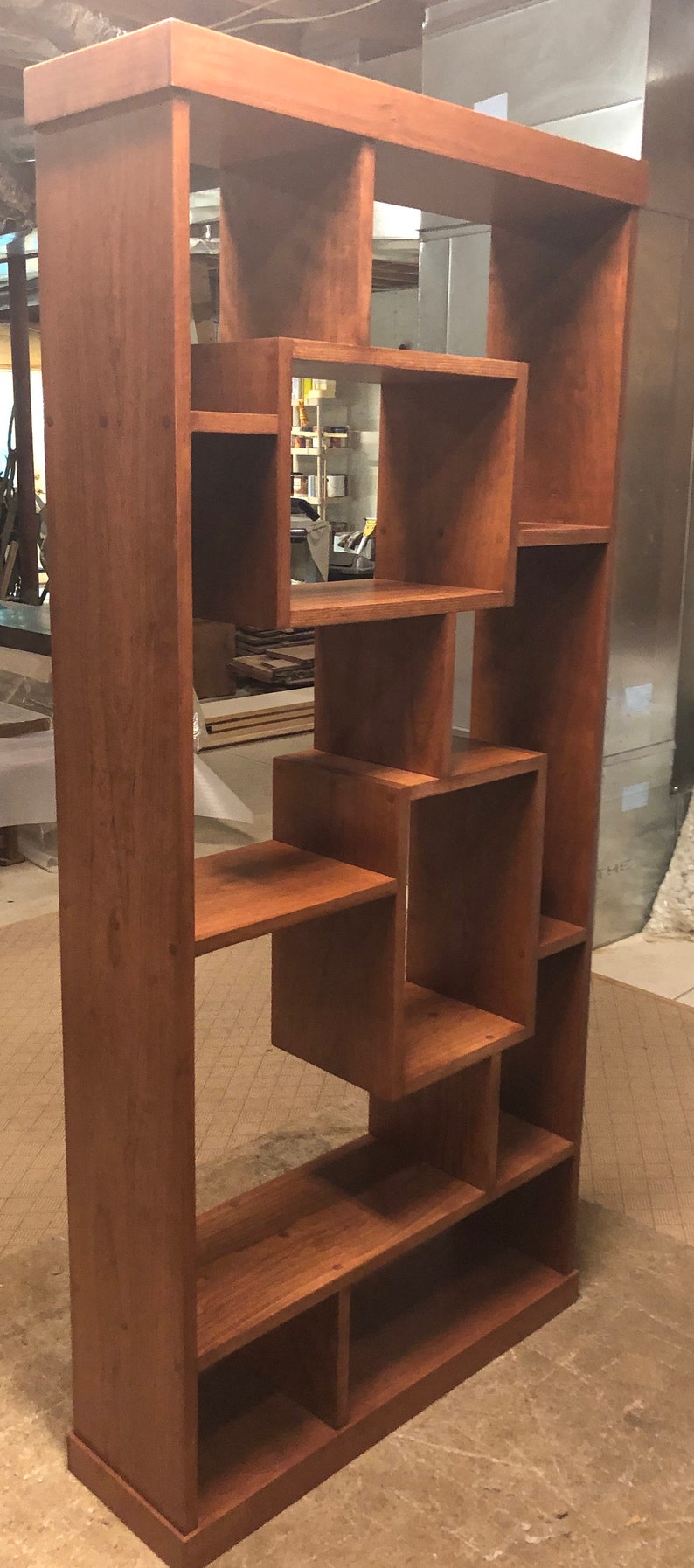 Bookcase or Room Divider Mid Century Shadowbox Style in Etsy New Zealand