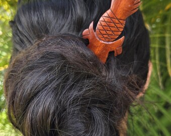 Hawaii Kine Pineapple Wood Hair Stick