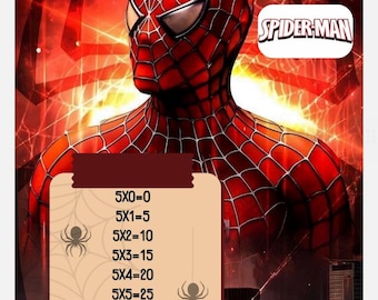 Easy multiplication for kids!!! Printable multiplication tables!!! Spiderman and the Little Mermaid!!!