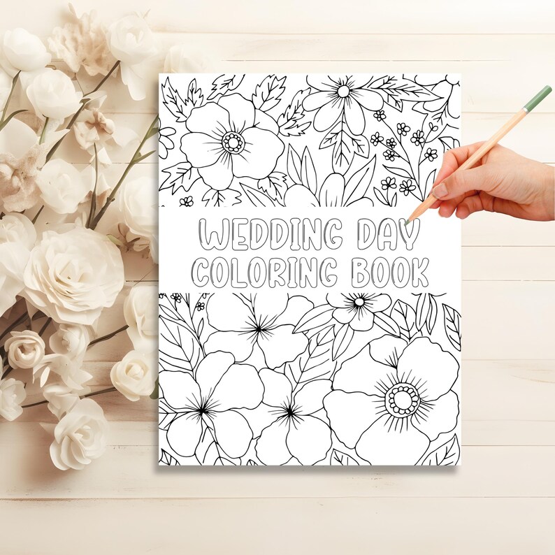 Wedding Coloring Book for Kids: Reception Activity Book (PDF ...