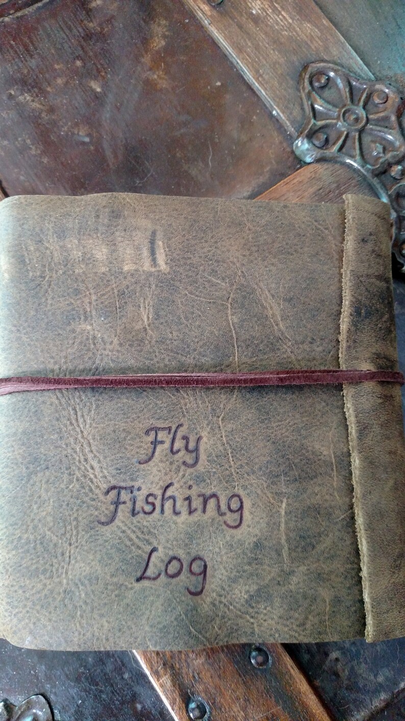 Leather Fly Fishing Journal with Free Personalization Etsy