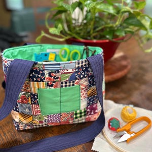 Vintage Patchwork Project Bag