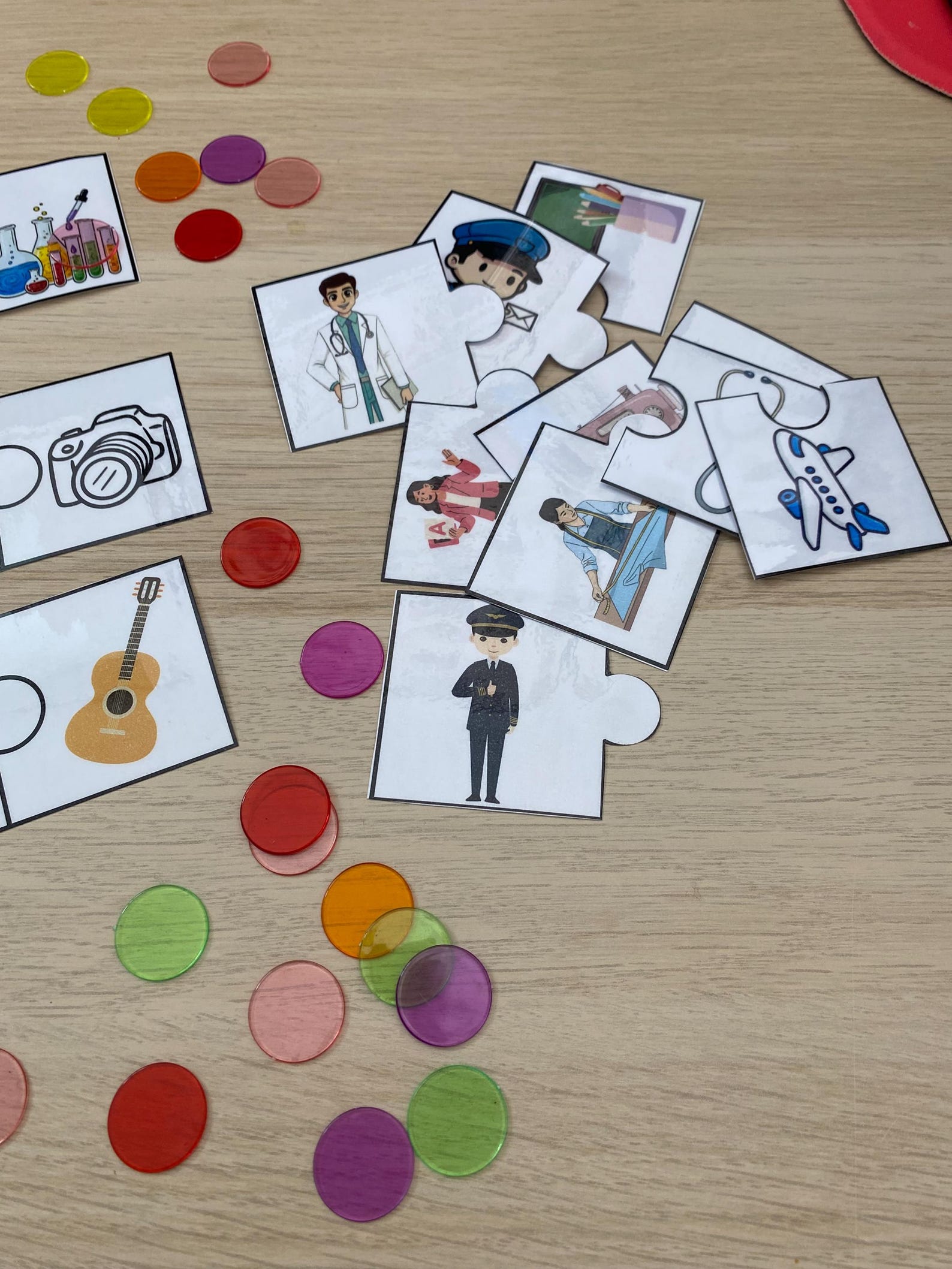 Community Helpers Matching Game – Preschool Learning Activity ...