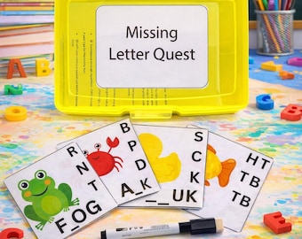 Phonics Flashcards: Reusable Letter Recognition Activity for Toddlers (Montessori Early Literacy)