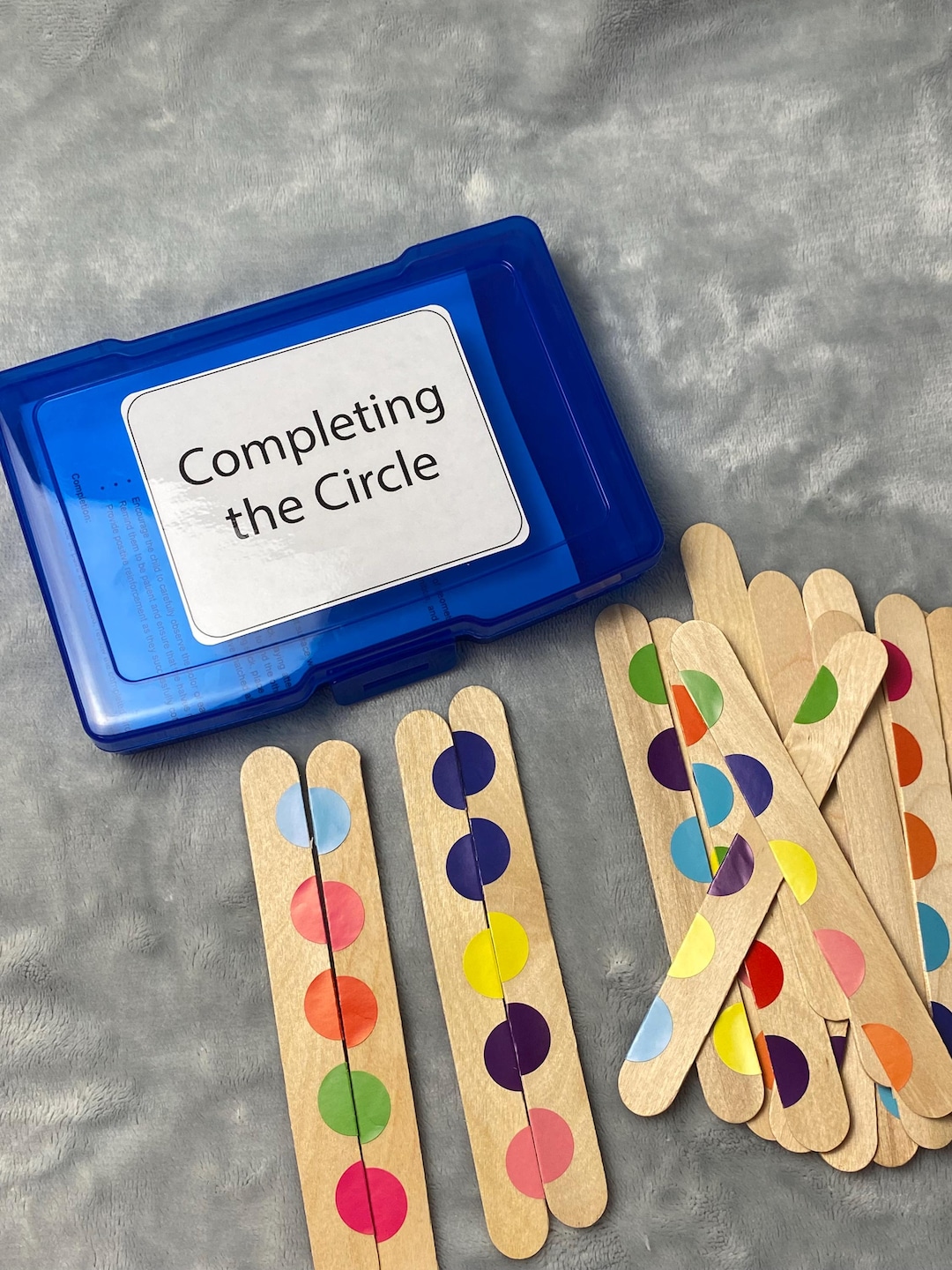 Geometric Circle Matching Game: Kids Learning Activity - Etsy