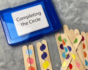 Geometric Circle Matching Game: Kids Learning Activity