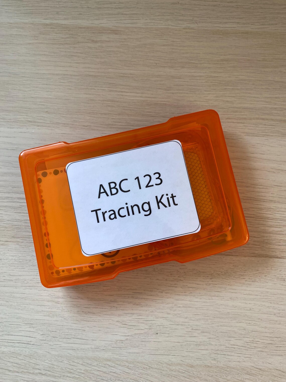 Reusable ABC 123 Tracing Kit: Montessori Writing Practice Cards With ...