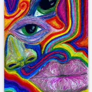 Abstract Face Sticker