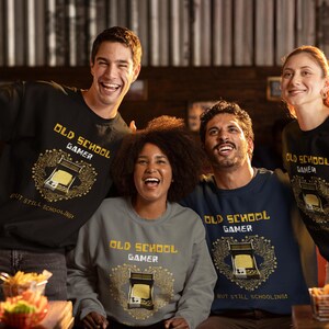 Retro Game Crewneck Sweatshirt for Game Lovers Classics for Gamers Gift for Gamers