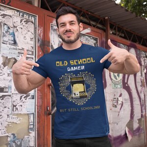 Retro Game T-Shirt for Game Lovers T Shirt Classics for Gamers Gift for Gamers- Old School Orange Arcade