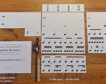 Rhythm Builder – Double Pack (combined discount bundle) – Music Education Notes Resource/Gift for Teachers