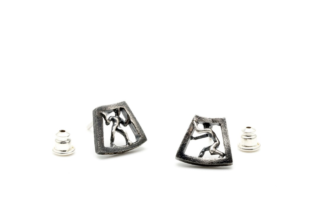 Circle of Life Earrings - Black Mini