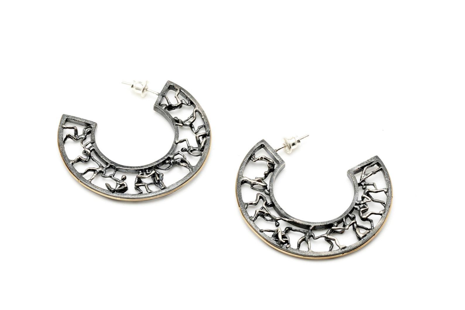 Circle of Life Earrings - Silver Mini