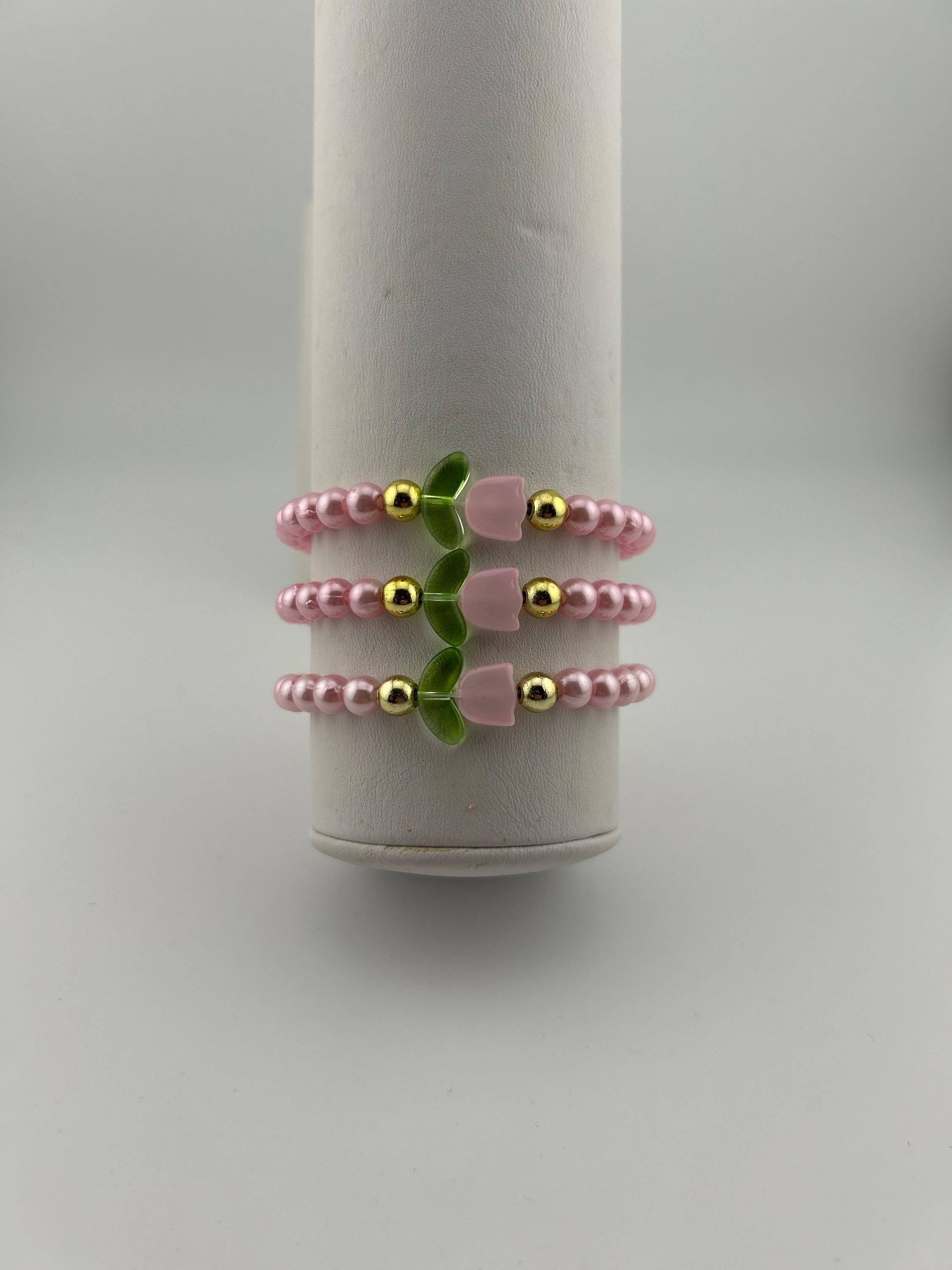 pearl tulip spring bracelet!