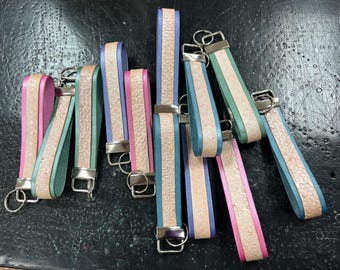 Porte-clés en cuir au tannage végétal