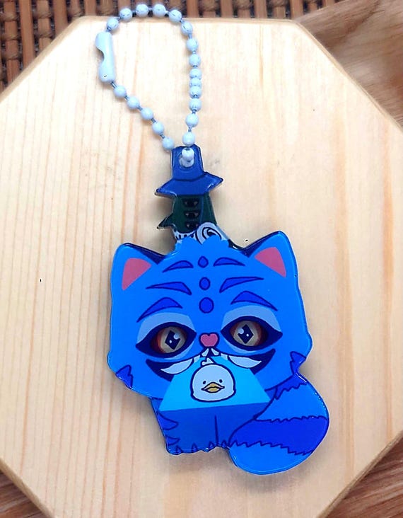 Derpy the Tiger Dynamic Eyes Acrylic Keychain | Kpop Demon Hunter Gift