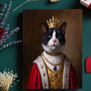 Custom pet portrait, Royal pets portrait, Custom pet portrait, Pet portrait,Dog portrait, Сat portrait, Portrait from photo, Royal portrait