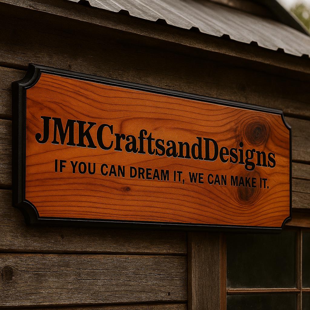 Custom Cedar Engraved Sign