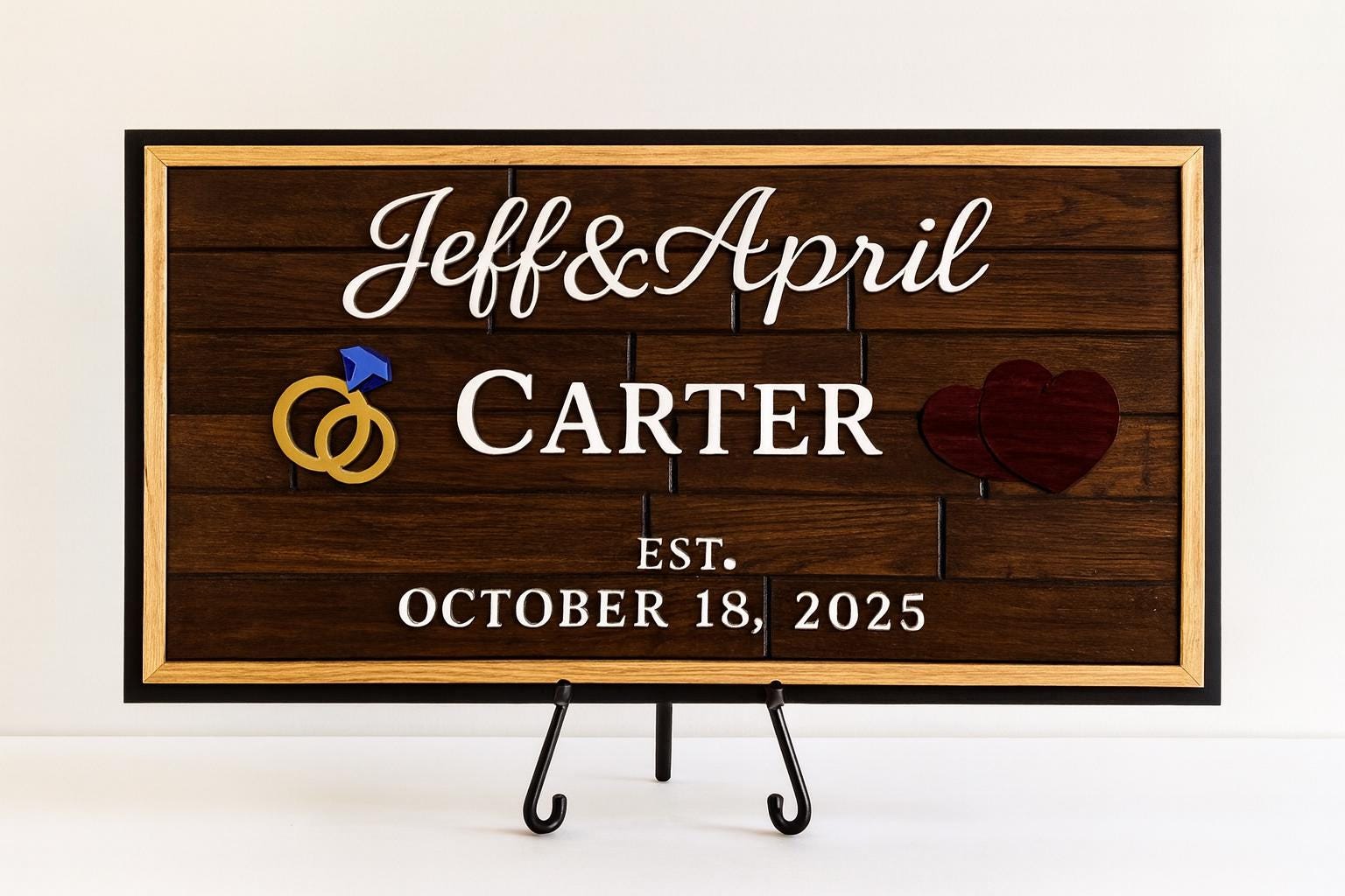 Personalized Wooden Wedding Sign