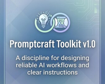 Promptcraft Toolkit v1.0 | A discipline for designing reliable AI workflows and clear instructions
