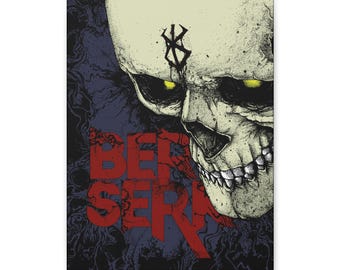 Leinwanddruck, Anime Wandkunst, Guts Kunst, Berserk Dekor, Manga Poster, beliebter Anime Druck, fertig zum Aufhängen, Geschenk für Anime Fans