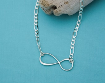 Infinity Anklet in Sterling Silver