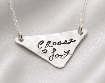 Choose Joy Necklace in Sterling Silver