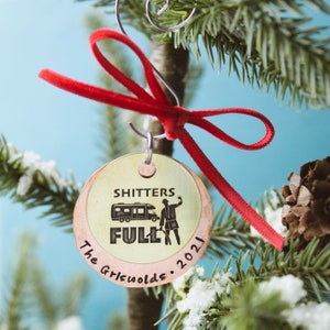 Shitters FULL Christmas Ornament: Cousin Eddie RV Brass & Copper