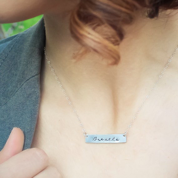 Be brave hotsell bar necklace