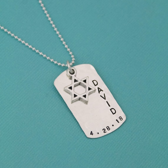 Solid 14k Yellow Gold Hang On Clip Star Of David Pendant Turquoise Ball Charm