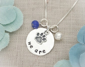 Sterling Silver Disc Penn State We Are Thon Hand Stamped Jewelry