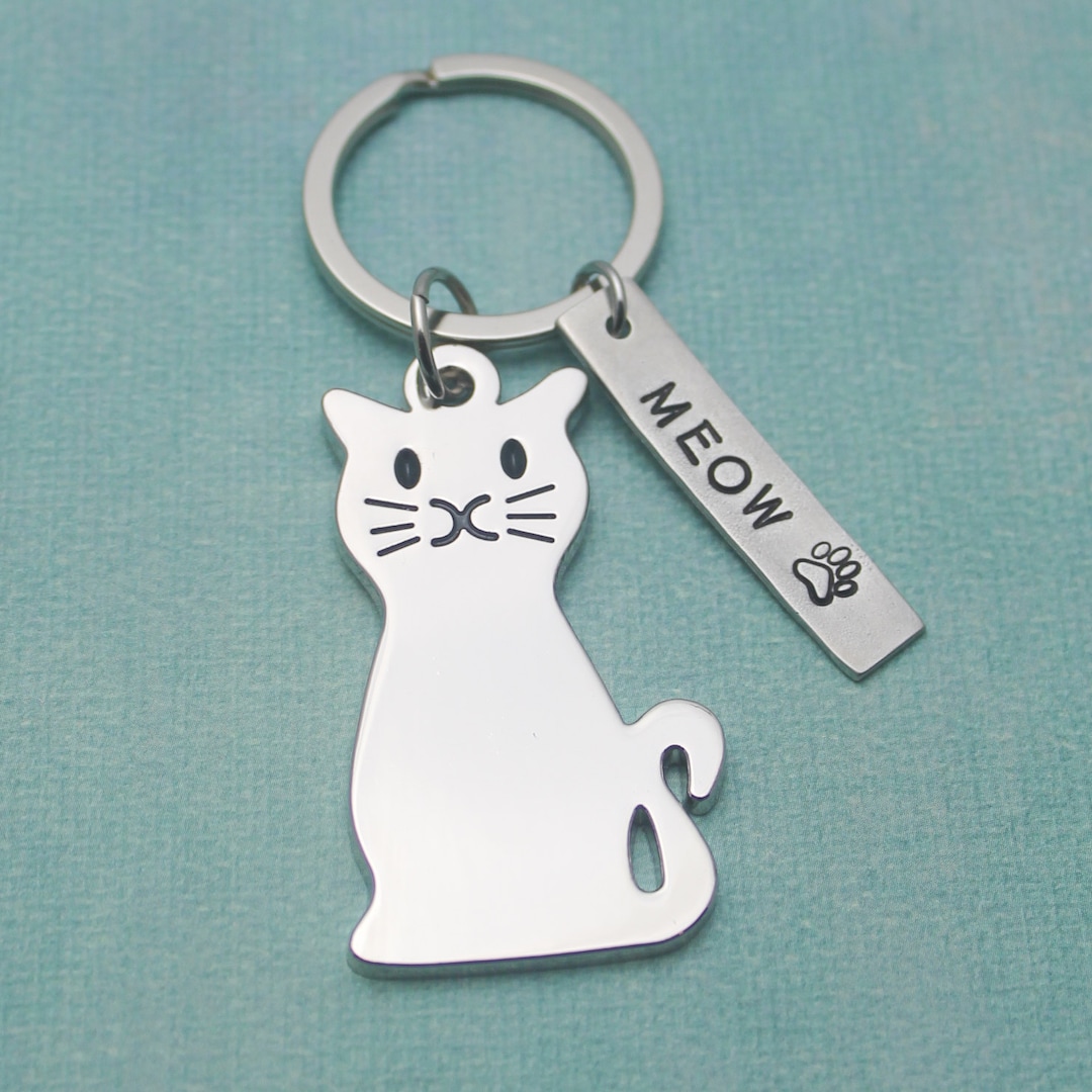 キーホルダー・キーリング Coach Creatures Kitten Cat Key Fob CC569 COACH® Outlet | Creatures Kitten Bag Charm