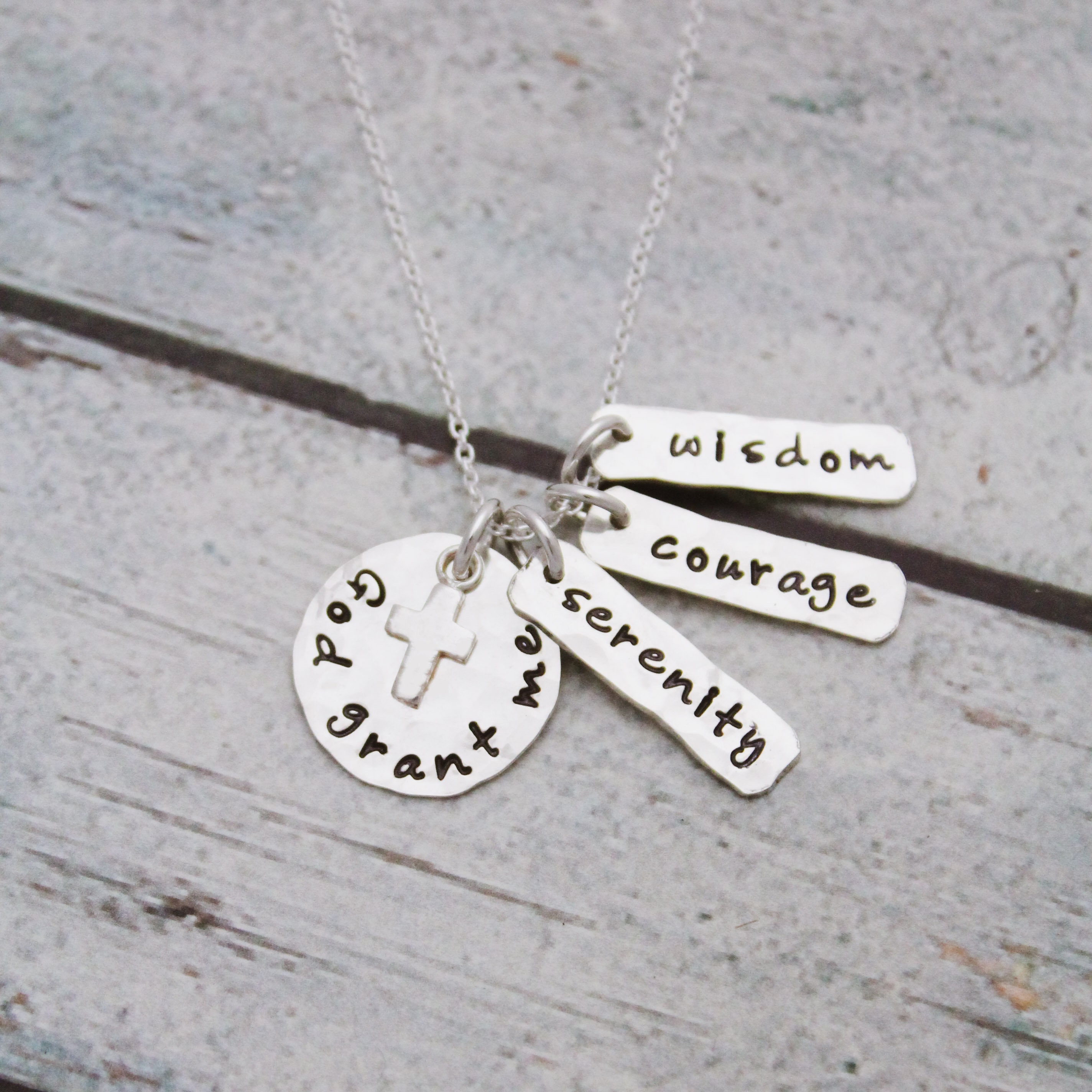 Serenity prayer best sale charm