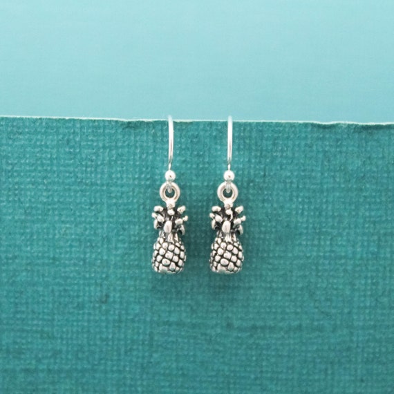 Orecchini Pendenti A Forma Di Ananas In Oro 14k | Cristalli E Perle Colorate | Gioielli Donna Hawaiani In Acciaio Inox 316L | Ideali Per Vacanze Estive E Feste A Tema