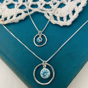 April Birthstone Necklace, Clear Quartz Jewelry, April Birthday Gift, April Birthstone Jewelry, April Quartz Necklace, Sterling Silver image 9