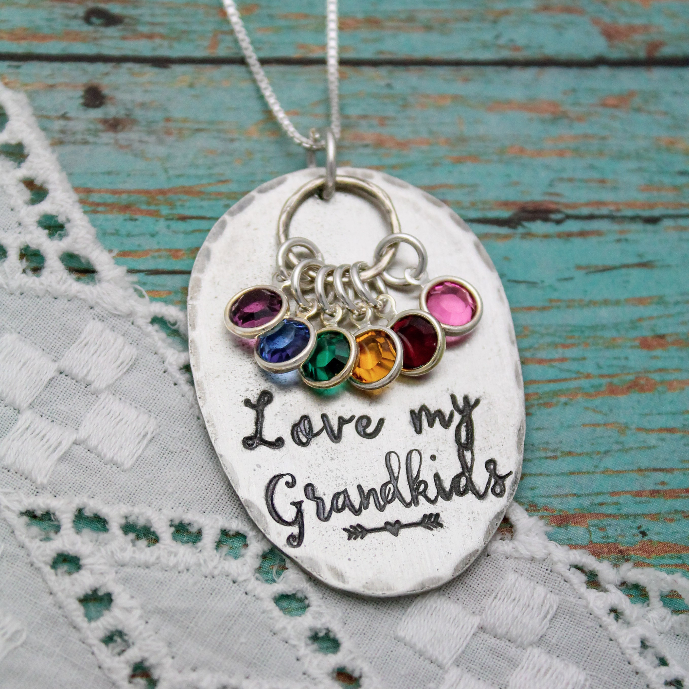 Personalized Birthstone Necklace for Grandma | JoyAmo Jewelry