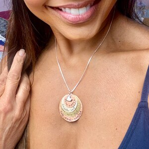 Collar personalizado para abuela, regalo del Día de la Madre, regalo de nietos
