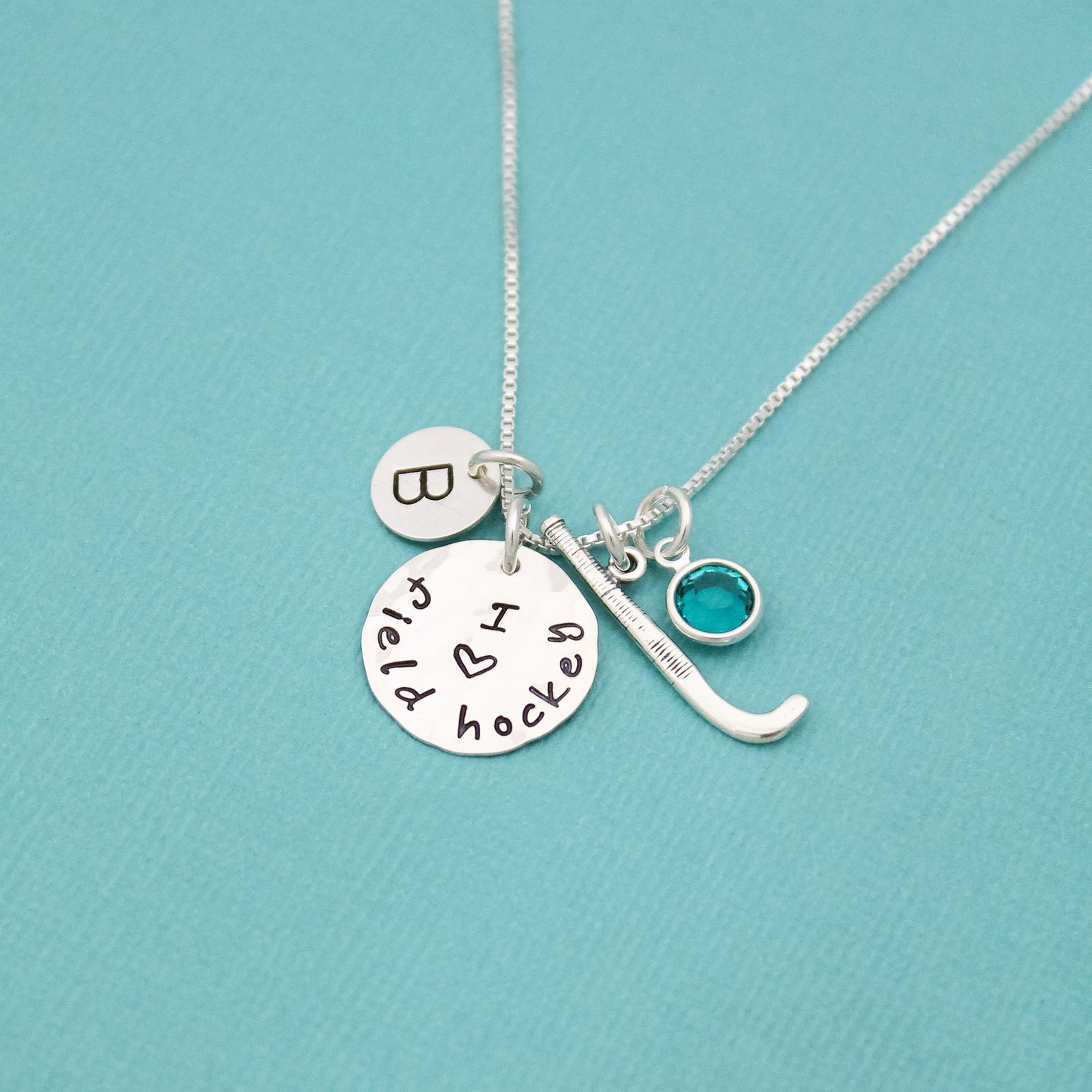 Field Hockey Necklace Personalized Field Hockey Necklace Etsy