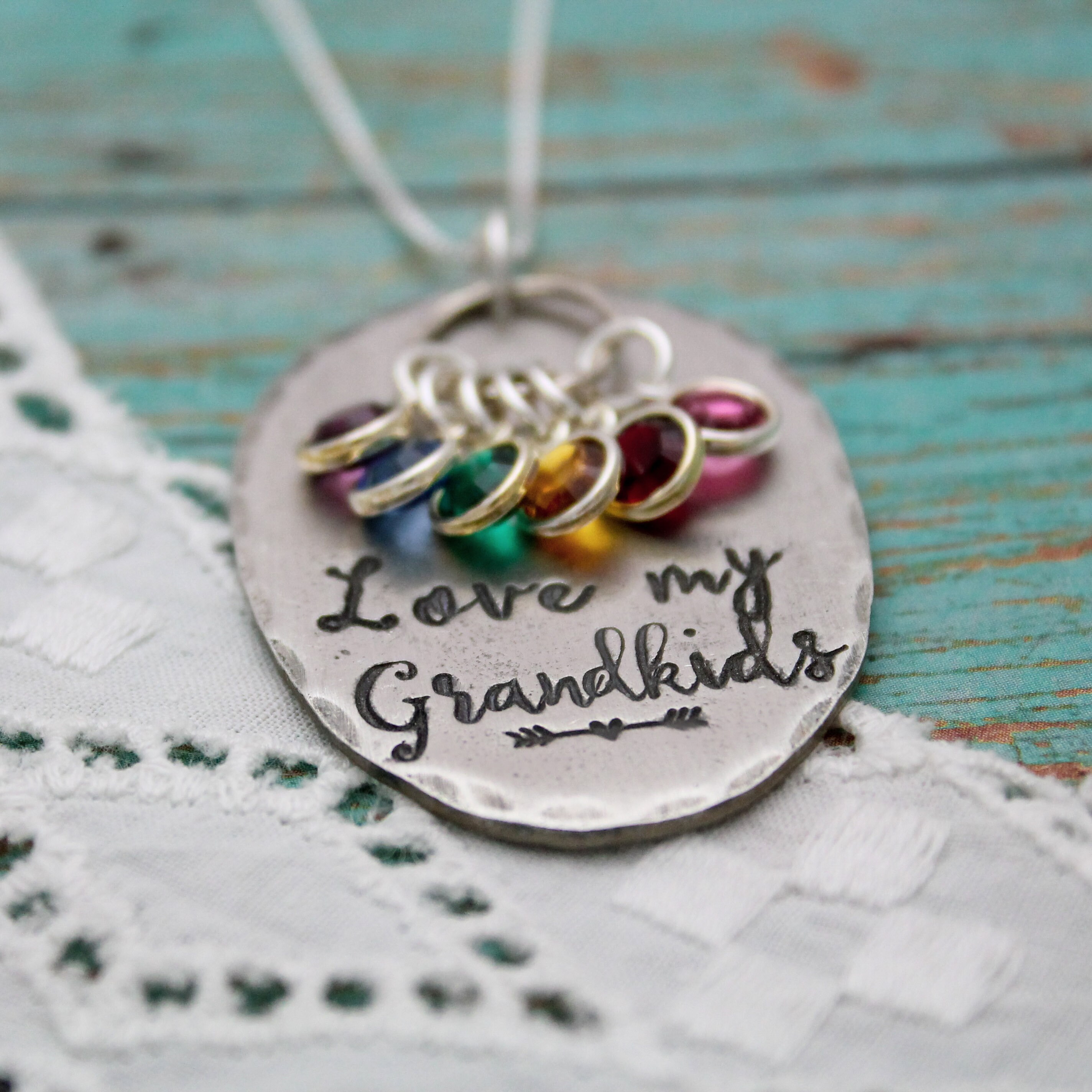 Grandma Birthstone Necklace By Sophie Jones Jewellery |  notonthehighstreet.com