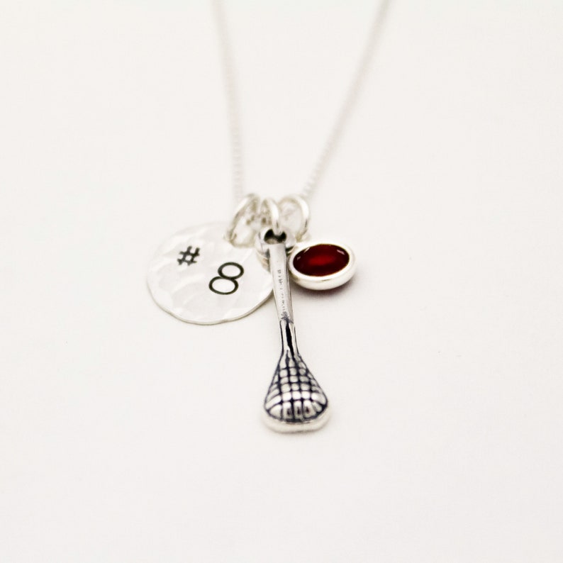 Personalized Lacrosse Necklace Field Hockey Necklace Choose Etsy