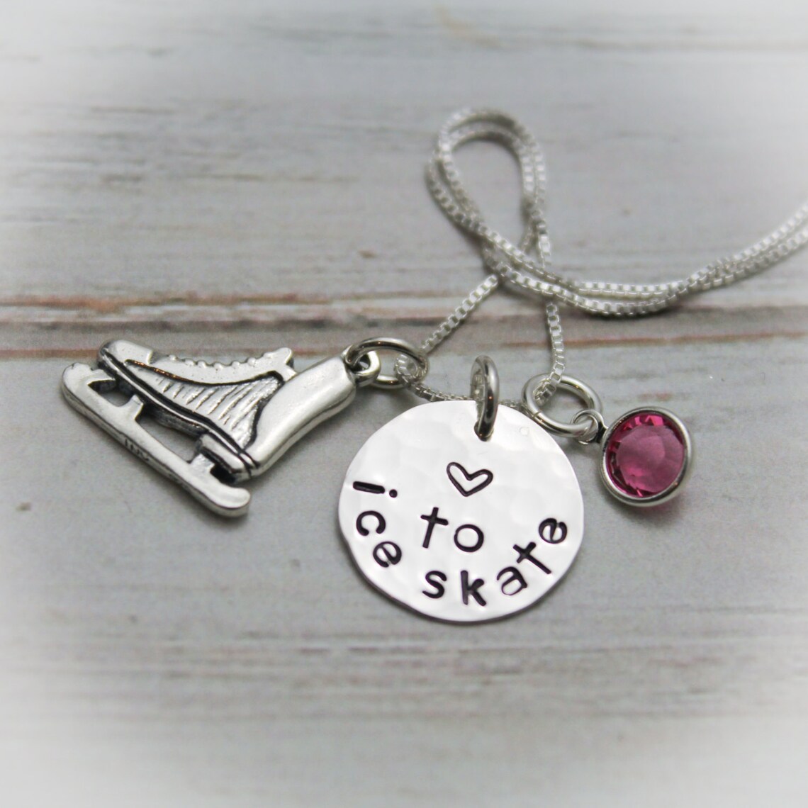 Personalized Ice Skating Necklace Ice Skater Jewelry Ice Etsy