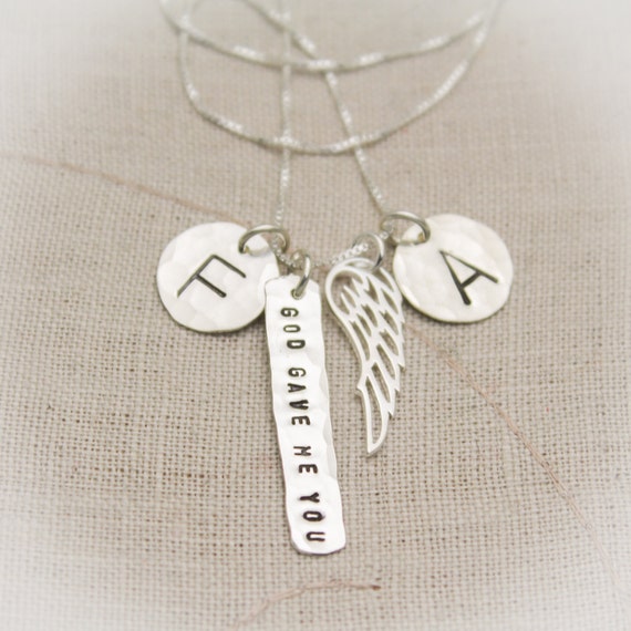 I asked god for an angel shop and he sent me you necklace