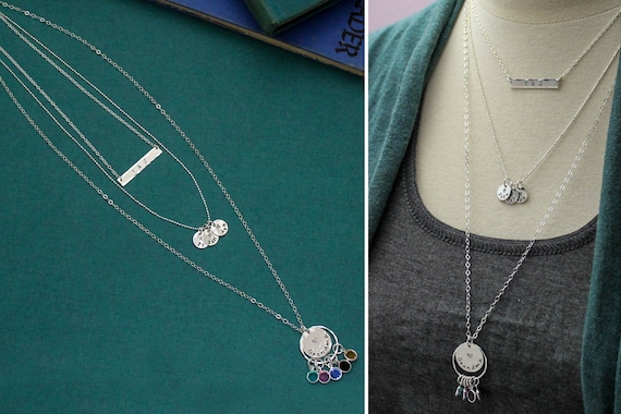 Buy Layered Necklace for Mom Grandmother Necklace Mother s Day