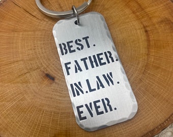 Best Father in Law Ever Keychain, Personalized Key Chain, Gifts for Him, Personalized Gift, Father in Law Gift Keychain, Wedding Day Gift