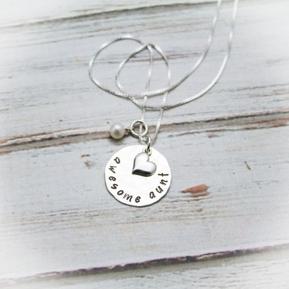 Aunt necklace with best sale birthstones