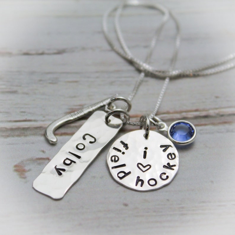 Personalized Field Hockey Necklace Field Hockey Gift Hockey Etsy
