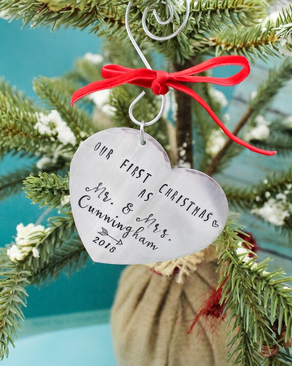 Couple's Heart Christmas Tree Topper