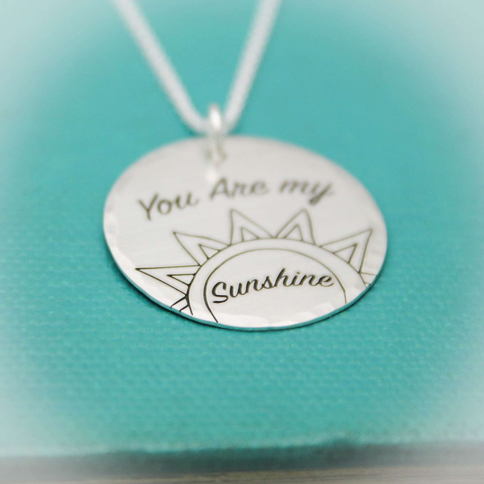 You Are My Sunshine Necklace Sun Jewelry Sunshine Necklace Etsy