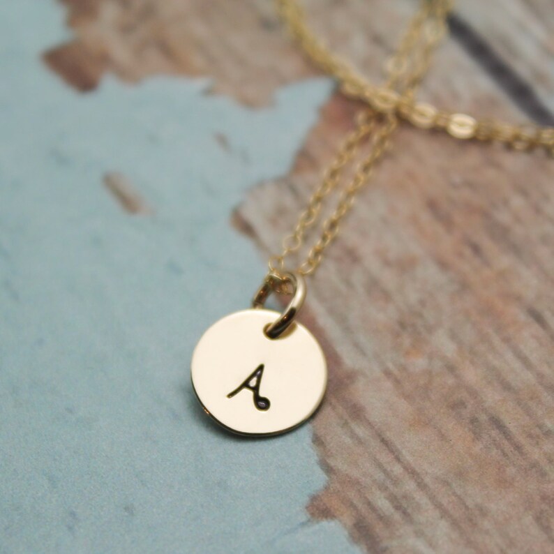 Gold filled initial pendant Clearance